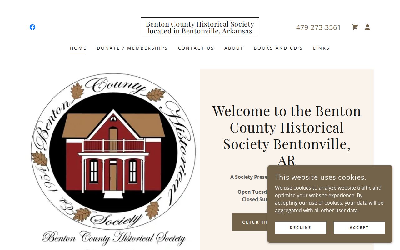 Bentonville historical directory alternatives at Benton County Historical Society