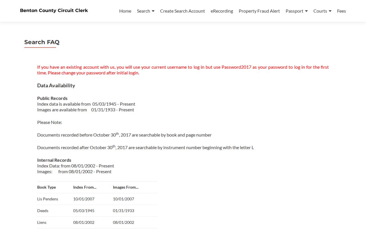Bentonville residents directory recorder records access