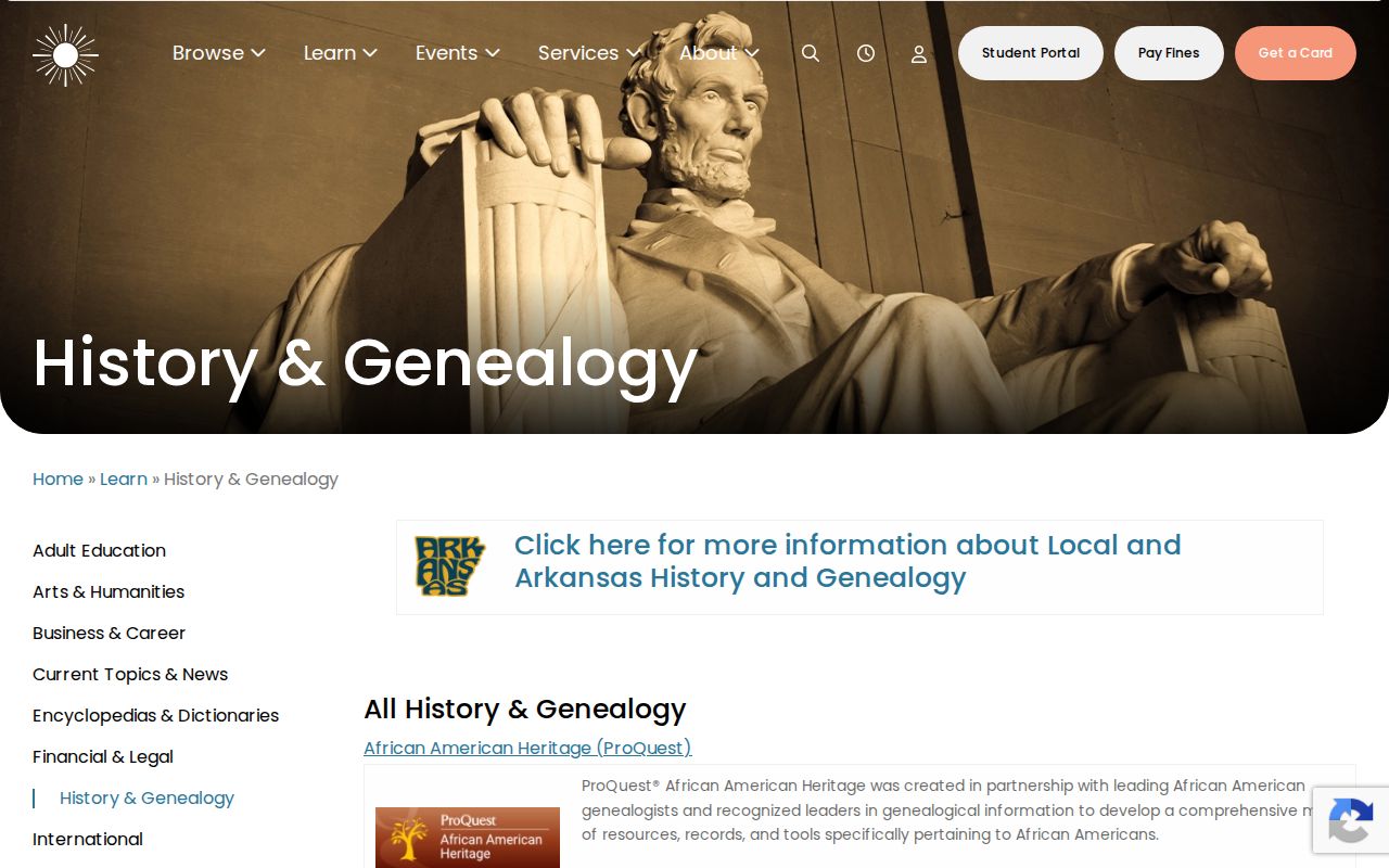 Bentonville historical directory and genealogy databases at the public library