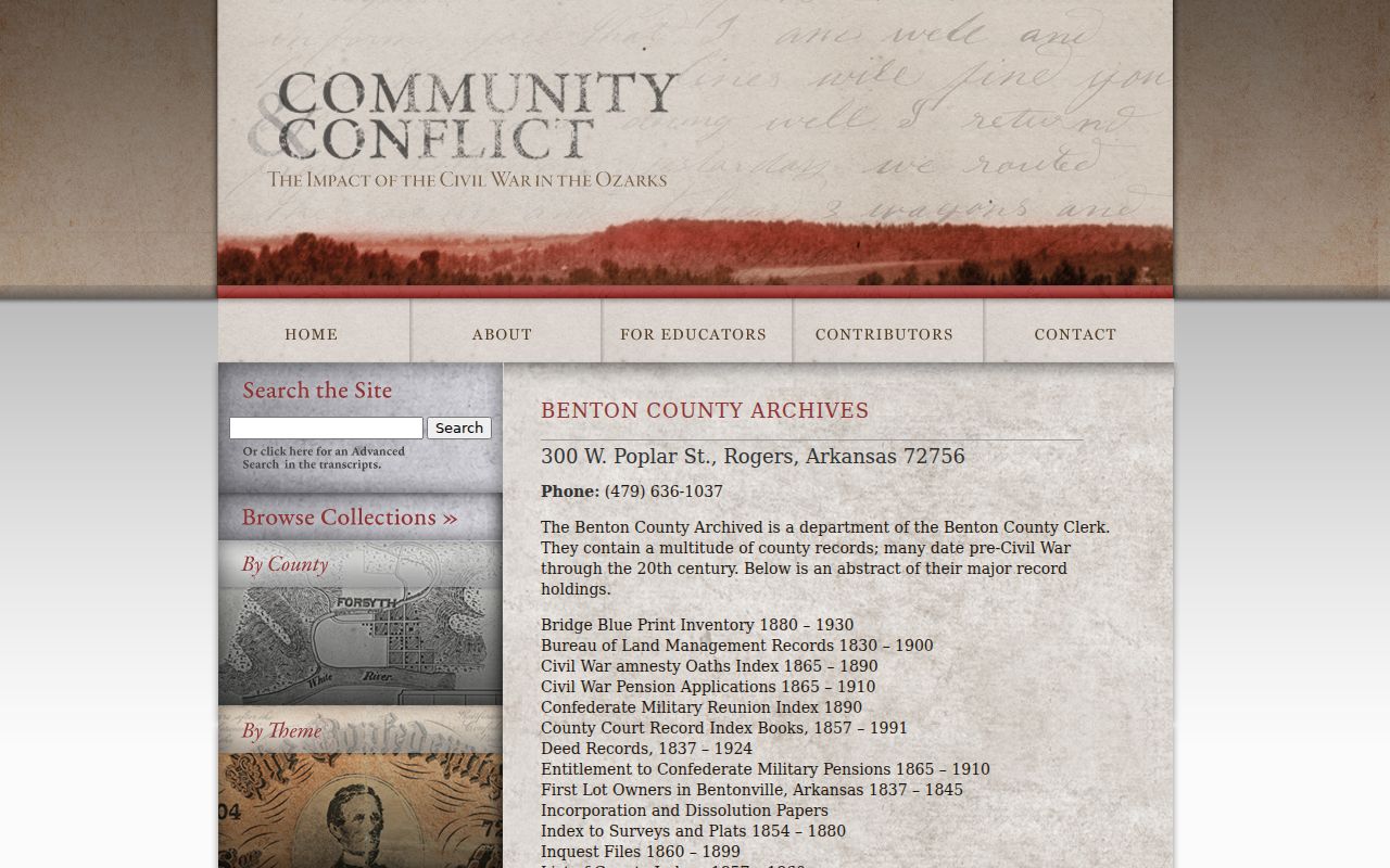 Bentonville past resident first lot owner archive resource
